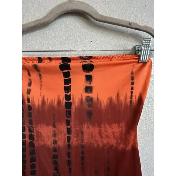 Tube Mini Dress Strapless Stretch Tight Fitted Club Grunge Witchy Halloween - Picture 4 of 7